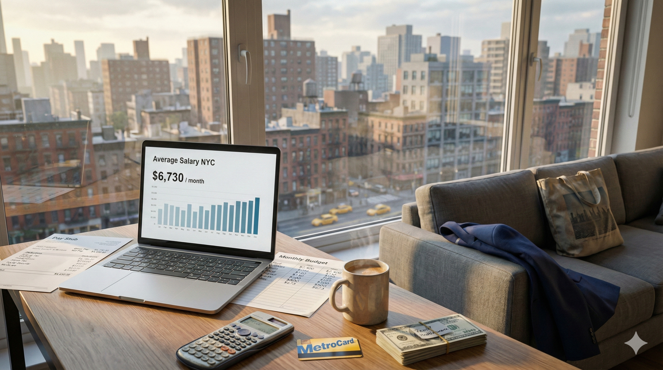 salaire moyen new york